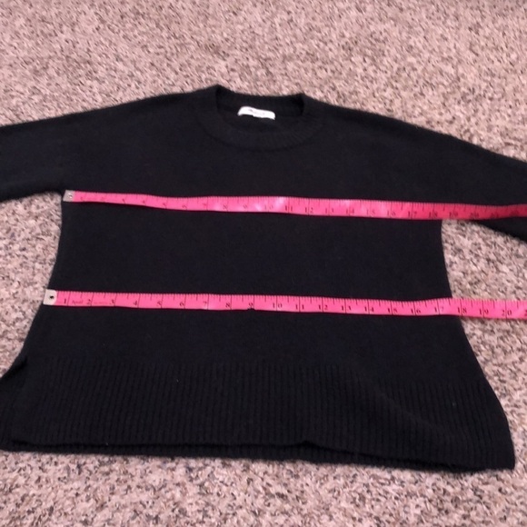 Madewell Payton Sweater Size XXS Black Coziest Yarn Lantern Puff Sleeve Pullover - Picture 8 of 10